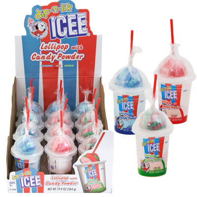 Icee Dip-n-lik 12-ct 3-assorted 1.66-oz Counter Display