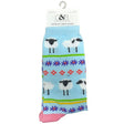 C&B 1 Pair Novelty Crew Socks Sheep Design Ladies Shoe Size 4-10