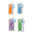 Pedicure Set 4-pc 4ast Colors W/pumice/file/2 Toe Separators Pvc Reusable Pouch Hba Ht