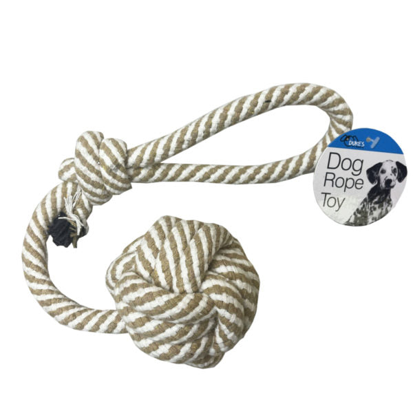 Rope Ball Pet Dog Toy With Loop Handle