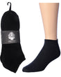 Men's Black Low Cut Socks - Size 10-13 - 3-Pair Packs