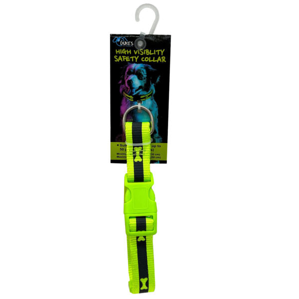 20" High Visibility Pet Buckle Collar