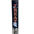 Halloween or Treat Hanging Door Flag Banner Decor Sign with Ghost Design