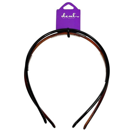 DCNL 2 Count Tortoise & Black Headbands
