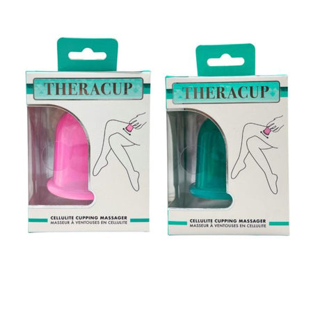 Theracup Cellulite Cupping Massager Assorted Pink and Green