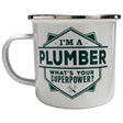 Top Guy Enamel Mug with Plumber Design