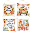 Door Greeter/decor Thankgiving Printed Pillow 6 X 1.75 X 6in 4ast Harvest Ht