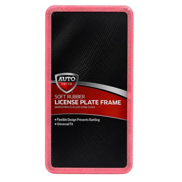 Pilot Automotive Stretchable License Plate Frame in Pink