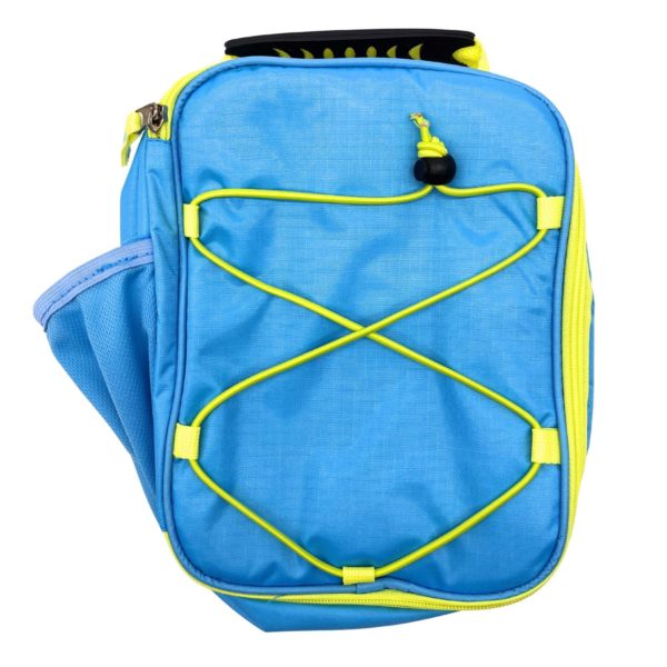 Break-Time Lunch Bag in Aqua Blue with Lime Color