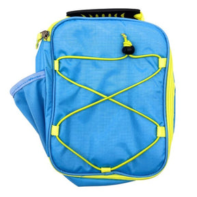 Break-Time Lunch Bag in Aqua Blue with Lime Color