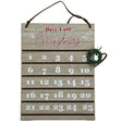 Christmas Countdown Calendar with Pendant Wreathe Hanging Wall Decor