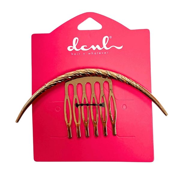 DCNL Gold Curved Metal Comb
