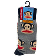 2 Pack Paul Frank Crew Socks in Blue and Grey Designs Size 10-13