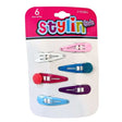 Stylin' Girls 6 Piece Barrettes in Assorted Colors