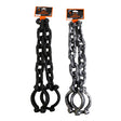 Chain W/ Handcuffs 38in Prop Black/ Silver / Barbell Card