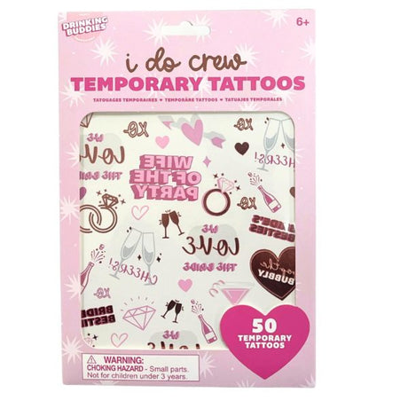 NPW 50 Pack I Do Crew Temporary Tattoos