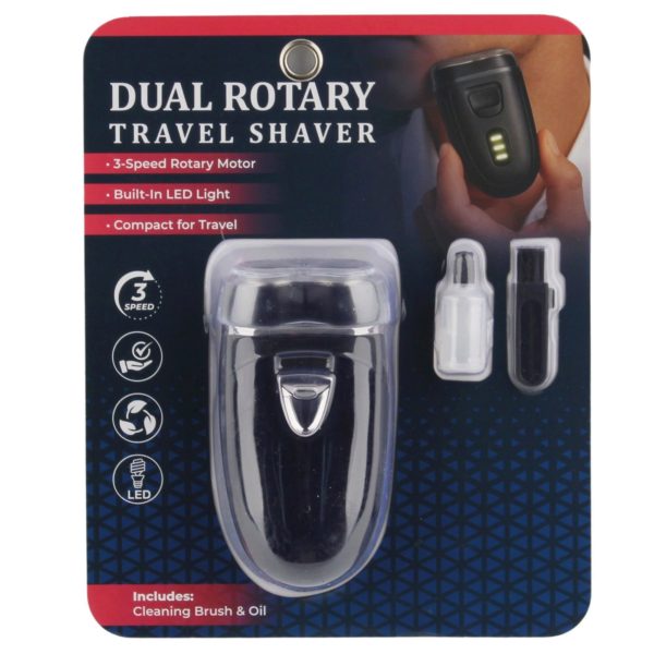 Dual Rotary Travel Shaver Kit