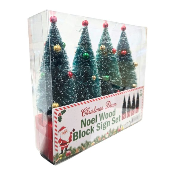 Noel Wood Blocks Accents