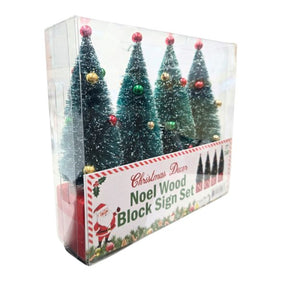 Noel Wood Blocks Accents