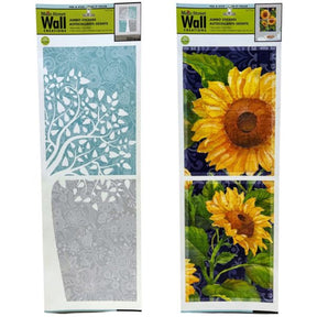 Main Street Wall Creations Translucent Wall Decal Stickers in Floral Designs Assortment