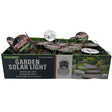 Crackle Glass Garden Solar Light Countertop Display