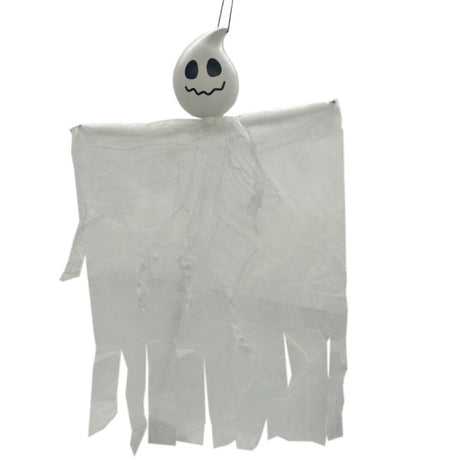 25 x 16" Hanging Halloween White Ghost Decoration