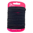 Harmon Face Values 24 Count Black Elastics