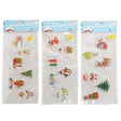 Gel Cling Stickers Liteup Christmas 3ast In Try-me Pkg 24in L 2-cr-2032 Batteries Included Pb/insert
