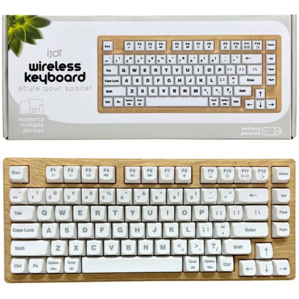 iJoy Wooden Design Wireless Keyboard