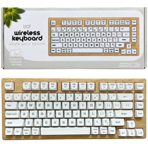iJoy Wooden Design Wireless Keyboard