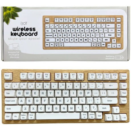 iJoy Wooden Design Wireless Keyboard