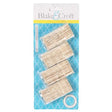 Toothpick Holders 4pk W/90 Bamboo Picks Crystal-look Kitchen Blistercard