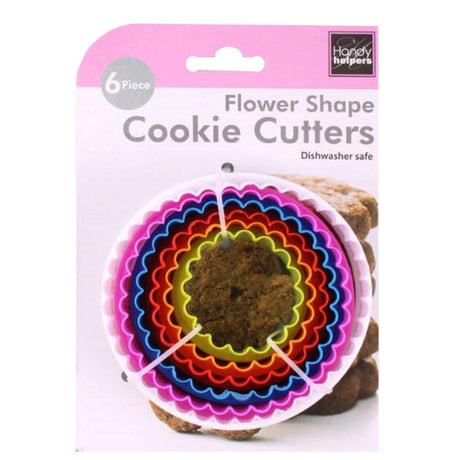 6 Pack Flower Ruffle Cookie Cutters