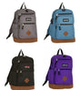 18.5" Deluxe Backpacks w/ Suede Leatherette Bottom - Assorted Colors