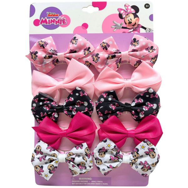 Minnie Mouse 10 Pack Bows Set in Assorted Colors and Designs