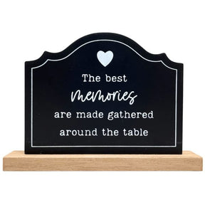5" x 7" Black MDF Memories Décor Sign