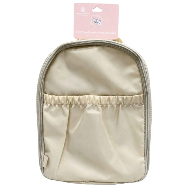 Roaming Essentials 2-Piece Weekender Packing Cube Set in Tan