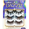 LaFlare Dazzle & Sparkle 3D Glam Tinsel Enhanced 3 Pack Lashes