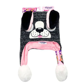 Flipeez Puppy Beanie with Moving Ears and Bonus Gloves