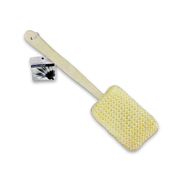 Exfoliating Backwasher with Wooden Handle