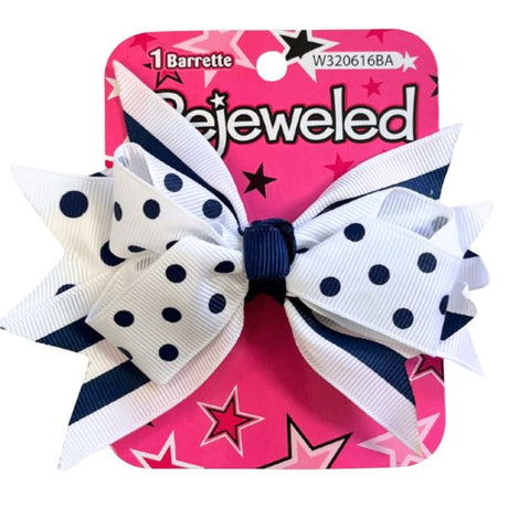 Bejeweled Polkadot Hair Bow