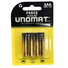 Unomat 4 Pack AAA Alkaline Batteries