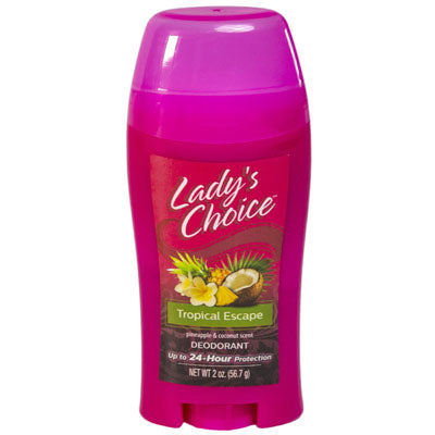 Deodorant Stick 2 Oz Tropical Escape Lady's Choice
