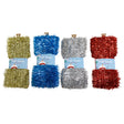 Garland Tinsel 50ft Christmas 4asst Colors Wrapcard/peggable