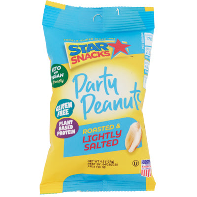 Nuts Party Peanuts Roasted & Lightly Salted 4.5oz