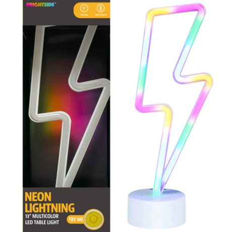 Brightside 13" Lightning LED Neon Table Light Stand