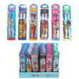 Toothbrush Kids 2pk Licensed 72pc Pdq Display 6assorted