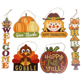 Harvest Wall Hanging Plaques 6ast Mdf/label