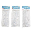 Garland Iridescent Crystal Bead 9ft 3ast Shapes Xmas Tcd