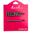 DCNL 2 Count Silver Feelings Fashion Clips